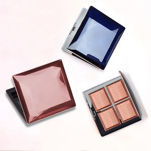 Étui miroir personnalisé avec logo, étui compact rectangulaire coloré, étui carré vide, 4 couleurs, boîte à fards à paupières vide - Product Image 1