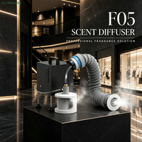 LUXAROMES F05 1500ml Diffuseur d'aromathérapie intérieur sans eau à deux fluides dissimulés, système de diffusion de parfum contrôlé par application pour centre commercial de 5000m³