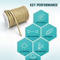 Cordes de sécurité pour parapente en VECTRAN tressé haute résistance - Corde en polymère à cristaux liquides ultra-faible étirement légère