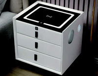 Solution PCBA personnalisée pour table de chevet intelligente, chargeur sans fil, haut-parleur, lumière à 3 couleurs, lumière à capteur, verrouillage par empreinte digitale ODM OEM