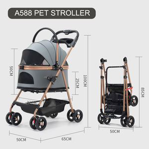 थोक ओएम पालतू पालतू स्टलर कुत्ते के लिए भंडारण टोकरी के साथ थोक ओएम पालतू जानवर के लिए भंडारण टोकरी के साथ - Product Image 2