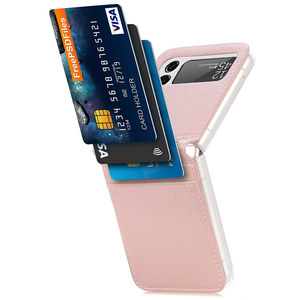Para Samsung Galaxy Z Flip 4 Funda con ranuras para tarjetas Funda de cuero tipo billetera para Galaxy Z Flip 7 5G Flip <span class=keywords><strong>6</strong></span> 5 - Product Image 5