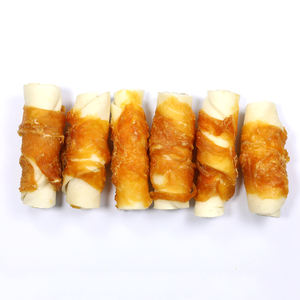 Manufacturer Wholesale Pet Food <b>Treats</b> <b>for</b> <b>Dogs</b> 2.5\" Rawhide Twist Wrapped Chicken Clean Teeth Nutrition Snacks 6CT - Product Image 2