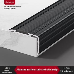 Piezas de escalera de aleación de aluminio de diseño moderno, tira antideslizante en forma de L, protector de esquina anticolisión en forma de 7 <span class=keywords><strong>para</strong></span> escalón de Metal de seguridad - Product Image 6