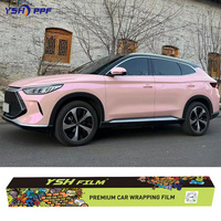 Film de protection de couleur pour voiture en TPU, effet rose violet, anti-rayures, à application sèche, protection de la couleur