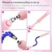 Machine sexuelle électrique haute performance équipée de 7 accessoires interchangeables, connecteur 3XLR pour un plaisir intime
