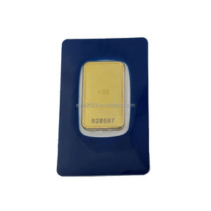 Batangan Emas Palsu 1 Ons (31g) Koin Suvenir Segel Berbeda Nomor Kode, Batangan Emas Swiss 1 Ons - Product Image 3