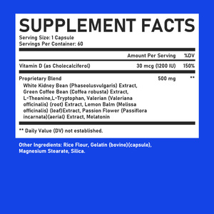Wholesale Custom Natural Herbal Appetite Suppress Deep Sleep Supplement with Valerian Extract Night Time Fat Burner Capsules - Product Image 5
