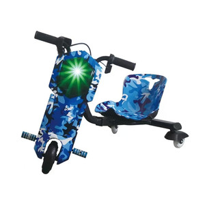 Trottinette électrique sans balais 36V 350W à 3 roues, tricycle de drift compact pour la conduite récréative en extérieur - Product Image 2