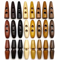 Boutons en bois brun de haute qualité Design personnalisé à trou unique avec technique de placage directement fabriqué en Chine
