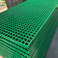Grille en fibre de verre GRP/FRP légère, résistante à la corrosion, épaisseur 25 mm, 1m x 1m, pour couvercle de fosse d'arbre, vente directe usine