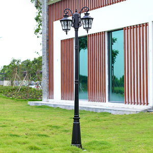 โคมไฟสนามกลางแจ้งทรงเสา สีบรอนซ์ ไฟ LED แสงวอร์มไวท์ โคมแก้ว IP66 AC 220V รับประกัน 10 ปี ใช้พลังงานแสงอาทิตย์ พร้อมเซ็นเซอร์ตรวจจับความเคลื่อนไหว ปรับความสว่างได้ - Product Image 2