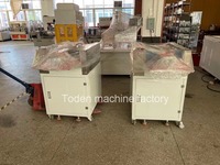 Colle thermofusible semi-automatique collant la machine transparente de boîte d'emballage de PVC PET, petite et bon marché boîte d'apet faisant la machine, machine de toden