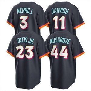 Camiseta de Béisbol City Connect 2026 para Hombre, Bordada, Fernando Tatis Jr, Manny Machado, Jackson Merrill, Xander Bogaerts, Corte Corto, Verano - Product Image 1