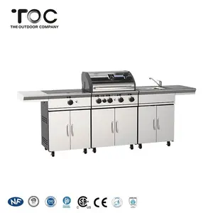 China Supplier Low Price Stainless Steel Camping Outdoor Kitchens Barbecue BBQ Gas Grill