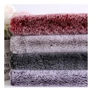 High Quality 100% Polyester Tip Dyed Faux Rabbit Fur Fabric For Garment