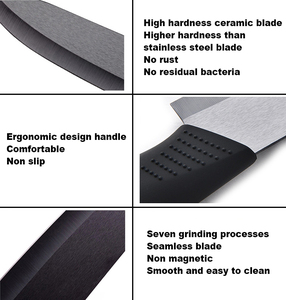 Juego de <span class=keywords><strong>cuchillos</strong></span> de cerámica para cocina, juego de <span class=keywords><strong>cuchillos</strong></span> profesionales con fundas, superafilados, a prueba de óxido - Product Image 5