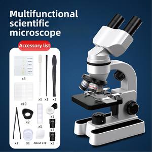 Microscopio Biológico Binocular <span class=keywords><strong>Profesional</strong></span> de 40-1600x, Popular para Experimentos Educativos en Escuelas Primarias y Secundarias - Product Image 6