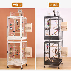 Katı şeffaf akrilik çift katmanlı kuş Phoenix kafes lüks büyük kaplan cilt papağan yetiştiriciliği için sıçrama geçirmez özelliği - Product Image 4