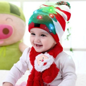 HA CONDOTTO LA Luce-up Di Natale Cappelli di Natale di Natale Babbo Brutto Cappello Berretti Luci Colorate Lampeggianti Cap Per Il Nuovo Anno Decorazione Del Partito - Product Image 1