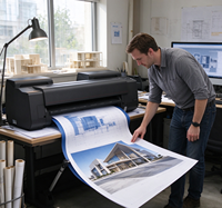 HP DesignJet Z6 24-inci A1 6-Warna Plotter Inkjet Format Besar, Printer Format Lebar Kualitas Foto Profesional