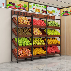 Thương mại đa chức năng siêu thị Giá sắt hiển thị kệ cho Trái Cây Rau đồ ăn nhẹ vv. - Product Image 4