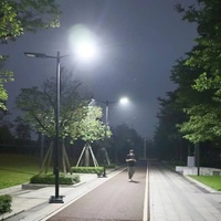 MJ-SSTH STARSHIP intégré tout en un lampadaire solaire LED 800W 1200W lampadaire civil pour parc cour jardin route interne