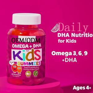 Gomitas de Omega 3, 6 y 9 con DHA para Niños, Vegetarianas, Sin Gluten, Sabor Cítrico, Sesenta Unidades, OEM ODM para el Bienestar Diario Infantil - Product Image 2