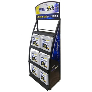 Présentoir d'huile moteur Étagères des stations-service Batterie au plomb Présentoir de batterie au lithium Présentoir de batterie automobile - Product Image 1