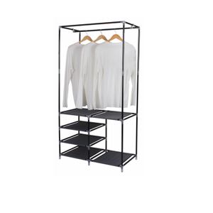 Home Organization Bedroom Furniture Clothing Rack With Shelves Portable Wardrobe Laundry Use Closet