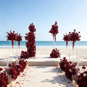 DKB - Arco de Flores Artificiales de Seda de Alta Gama para Bodas, Festivales y Decoración de Fiestas - Product Image 1