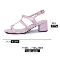 Nouvelles sandales sexy pour femmes à talons hauts, trois fines brides horizontales avec une bride supérieure, bout ouvert, chaussures de voyage A-BG-05