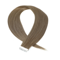 Paquete de 20 Extensiones de Cabello con Cinta Adhesiva Invisible de 26 Pulgadas, Cabello Lacio Rizado, Fibra de Alta Temperatura, Fácil Aplicación para Mujeres