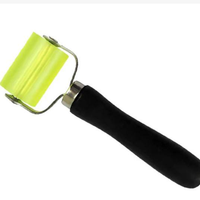 Rodillo de insonorización para coche con mango de madera/plástico, herramienta de rodillo de goma para filtro de sonido y ruido en sistemas de audio automotriz