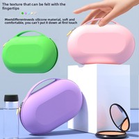 Sac de maquillage en silicone réutilisable personnalisé en usine, pochette de rangement portable pour voyage, sacs et étuis cosmétiques de beauté