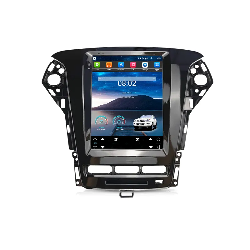 Rádio Do Carro Player Multimídia Para Ford Mondeo 4 2010-2013 Para Tela Estilo Tesla Sistema de Vídeo Android 12 Auto RDS DSP CarPlayer
