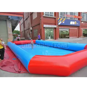 सरल डिजाइन लाल और नीले रंग छोटे Inflatable बच्चों स्विमिंग पूल