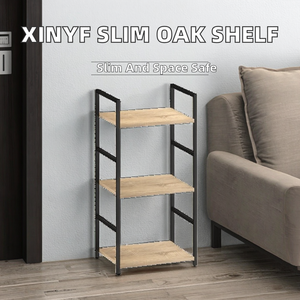 Étagère moderne en chêne XINYF - 5 niveaux - Type sur pied - Bibliothèque (largeur <span class=keywords><strong>40</strong></span> cm, <span class=keywords><strong>profondeur</strong></span> 30 cm, hauteur 80 cm) - Product Image 4