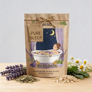 Bolsa de Té de Baño Botánico PURE SLEEP |   Baño Relajante Nocturno con <span class=keywords><strong>Flores</strong></span> de Lavanda, <span class=keywords><strong>Flores</strong></span> de Manzanilla, Bálsamo de Limón y Copos de Avena - Product Image 1