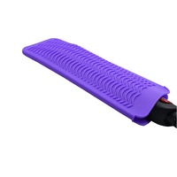 Pochette en silicone professionnelle résistante à la chaleur pour fer à friser, pochette portable en silicone pour lisseur de cheveux