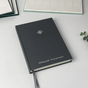 Journal en papier <span class=keywords><strong>personnalisé</strong></span> <span class=keywords><strong>avec</strong></span> <span class=keywords><strong>couverture</strong></span> rigide en tissu de lin, carnet de gratitude <span class=keywords><strong>personnalisé</strong></span>, vente en gros - Product Image 3