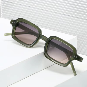 Logo Custom 2026 Fashion Men Women Rivets Jelly Color Sun Glasses UV400 <b>Small</b> <b>Frame</b> Square <b>Sunglasses</b> - Product Image 2