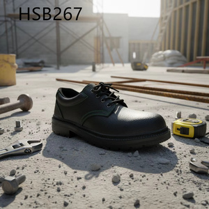 Botas <span class=keywords><strong>de</strong></span> Trabajo Negras HY,road Repairman con Suela Antipinchazos <span class=keywords><strong>de</strong></span> PU/PU Inyectado, Populares en Kenia, con Puntera Reforzada, Modelo HSB266 - Product Image 5