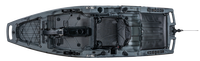 Kayak de pêche modulaire à deux sections de 2,8 m pour 1 personne avec propulsion à pédales ou moteur, coque en HDPE PE légère pour les sports nautiques et les excursions