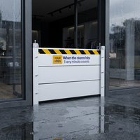 Protection amovible imperméable en alliage d'aluminium certifiée ISO9001 et CE, de qualité supérieure, pour barrière anti-inondation de porte de maison résidentielle
