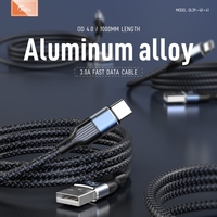 JOKO 2024 kabel Data USB paduan aluminium, portabel pengisian daya Cepat tipe-c gaya unik 3A untuk perangkat seluler