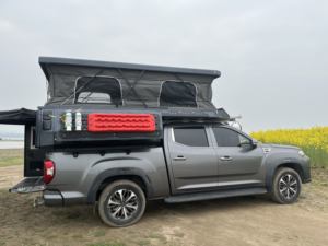 Tienda de techo de aleación de aluminio para <span class=keywords><strong>Toyota</strong></span> <span class=keywords><strong>Hilux</strong></span> Overland <span class=keywords><strong>Camping</strong></span> Pickup Truck Camper Shell - Product Image 3