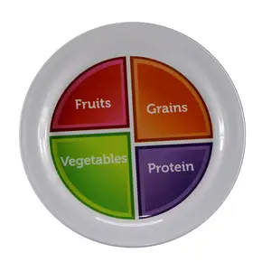 Diyet plakası melamin yemek tabağı 10 inç çin'de yapılan BSCI ve SEDEX fabrika denetim tedarikçisi