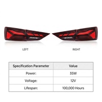 Luces Traseras LED Estilo RS para Audi A3 2013-2020 con Luz de Circulación Dinámica, Señal de Giro Secuencial y Luz de Advertencia