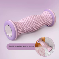 Rouleau de massage des pieds en aluminium pour la maison, rouleau de massage portable pour la relaxation musculaire des pieds